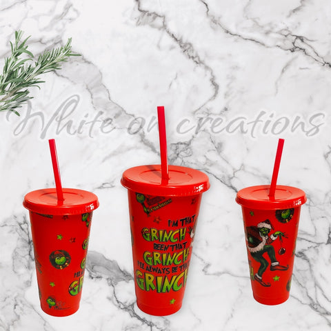 Grin Red 700ml Cold Cup