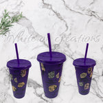 Purple Daily reminders 700ml Cold Cup