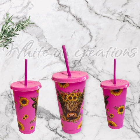 Pink Cow 700ml Cold Cup