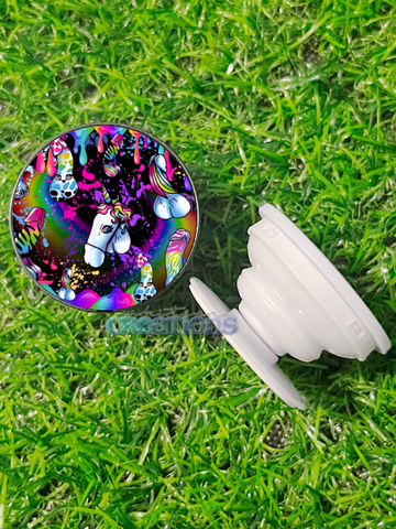 Dark rainbow drip peenie