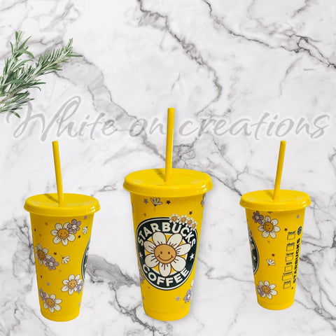 Daisy star yellow 700ml Cold Cup