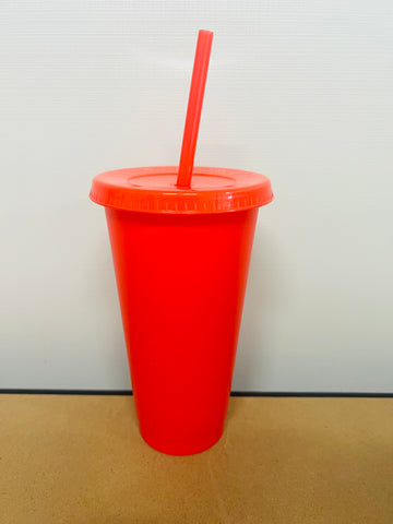 Red 700ml cold cups Blank