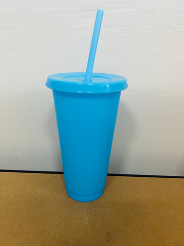 blue 700ml cold cups Blank