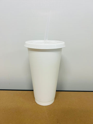 white 700ml cold cups Blank