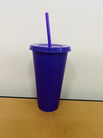 purple 700ml cold cups Blank