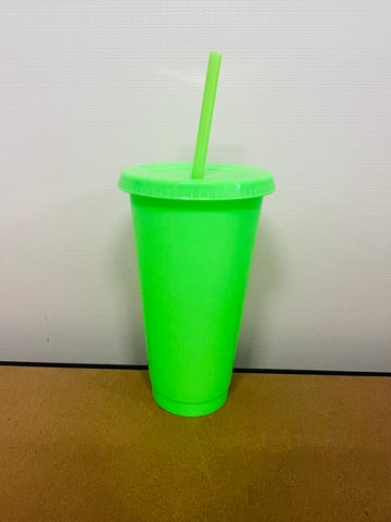 green 700ml cold cups Blank